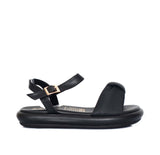 Sandalia plana negro para mujer M81-Z446