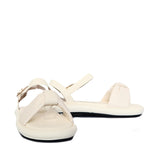 Sandalia plana talco para mujer M81-Z446