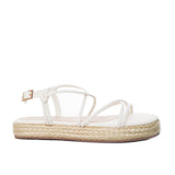 Sandalia plana talco para mujer M86-Z471