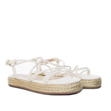 Sandalia plana talco para mujer M86-Z471