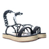 Sandalia plana negro para mujer M95-Z471