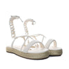 Sandalia plana talco para mujer M95-Z471