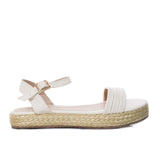 Sandalia plana talco para mujer M96-Z471