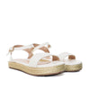 Sandalia plana talco para mujer M96-Z471