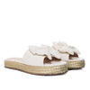 Sandalia plana talco para mujer M97-Z471
