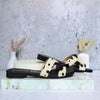 Sandalia plana negro vaca para mujer N126-Z446