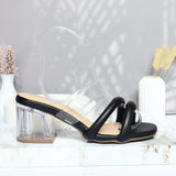 Sandalia tacon negro para mujer N26-Z686