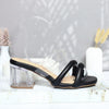 Sandalia tacon negro para mujer N26-Z686