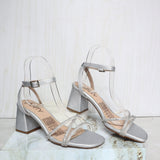 Sandalia 5 1/2 plata x murano para mujer N5463-Z473