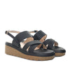 Sandalia plataforma baja negro para mujer P044-Z25
