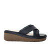 Sandalia plataforma baja negro para mujer P056-Z25