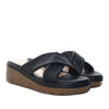 Sandalia plataforma baja negro para mujer P056-Z25