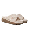 Sandalia plataforma baja nude para mujer P056-Z25