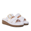 Sandalia plataforma baja blanco para mujer P076-Z25