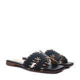 Sandalia plana negro para mujer P512-Z84
