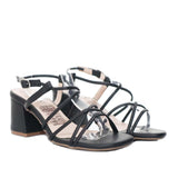 Sandalia tacon negro para mujer Q113-Z471