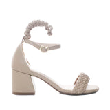 Sandalia tacon arena para mujer Q121-Z471