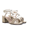 Sandalia tacon champaña para mujer Q173-Z471