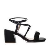 Sandalia tacon negro para mujer Q173-Z471