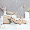 Sandalia tacon arena para mujer Q203-Z471