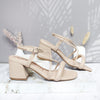 Sandalia tacon arena para mujer Q203-Z471