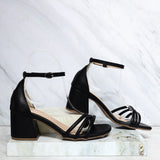 Sandalia tacon negro para mujer Q264-Z471