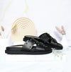 Sandalia plana negro para mujer R002-Z111