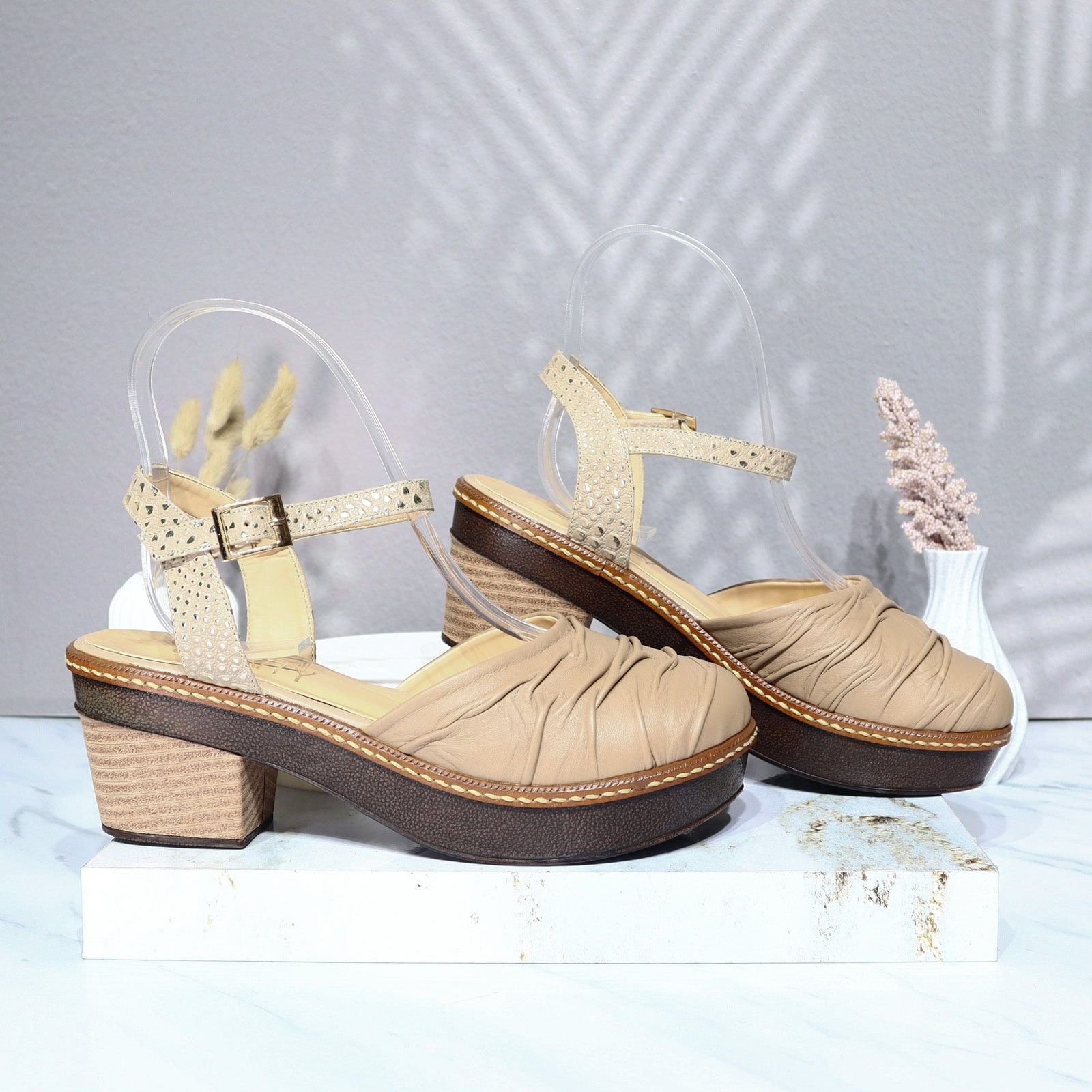Sleidy camel cuero para mujer S126-Z06