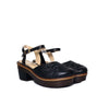 Sleidy negro cuero para mujer S126-Z06