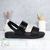Sandalia plana negro para mujer S630-Z438
