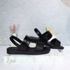 Sandalia plana negro para mujer S630-Z438