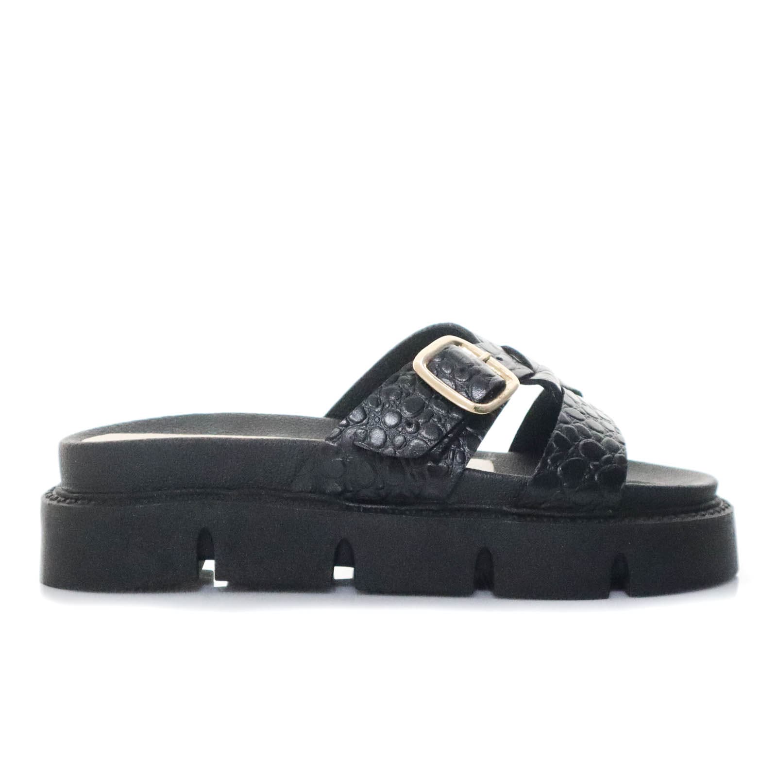 Plataforma baja negro para mujer T06-Z364