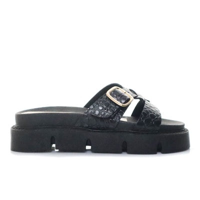 Plataforma baja negro para mujer T06-Z364