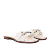 Sandalia plana talco para mujer V-H04-Z84
