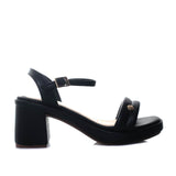 Sandalia tacon negro para mujer V553-Z84