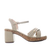 Sandalia tacon crema para mujer V556-Z84