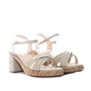Sandalia tacon crema para mujer V556-Z84