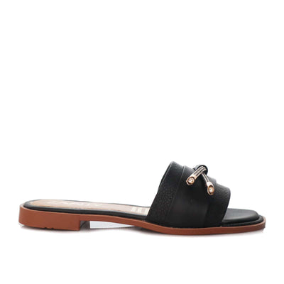 Sandalia plana negro para mujer V720-Z84