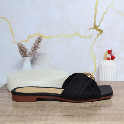Sandalia plana negro para mujer V790-Z84