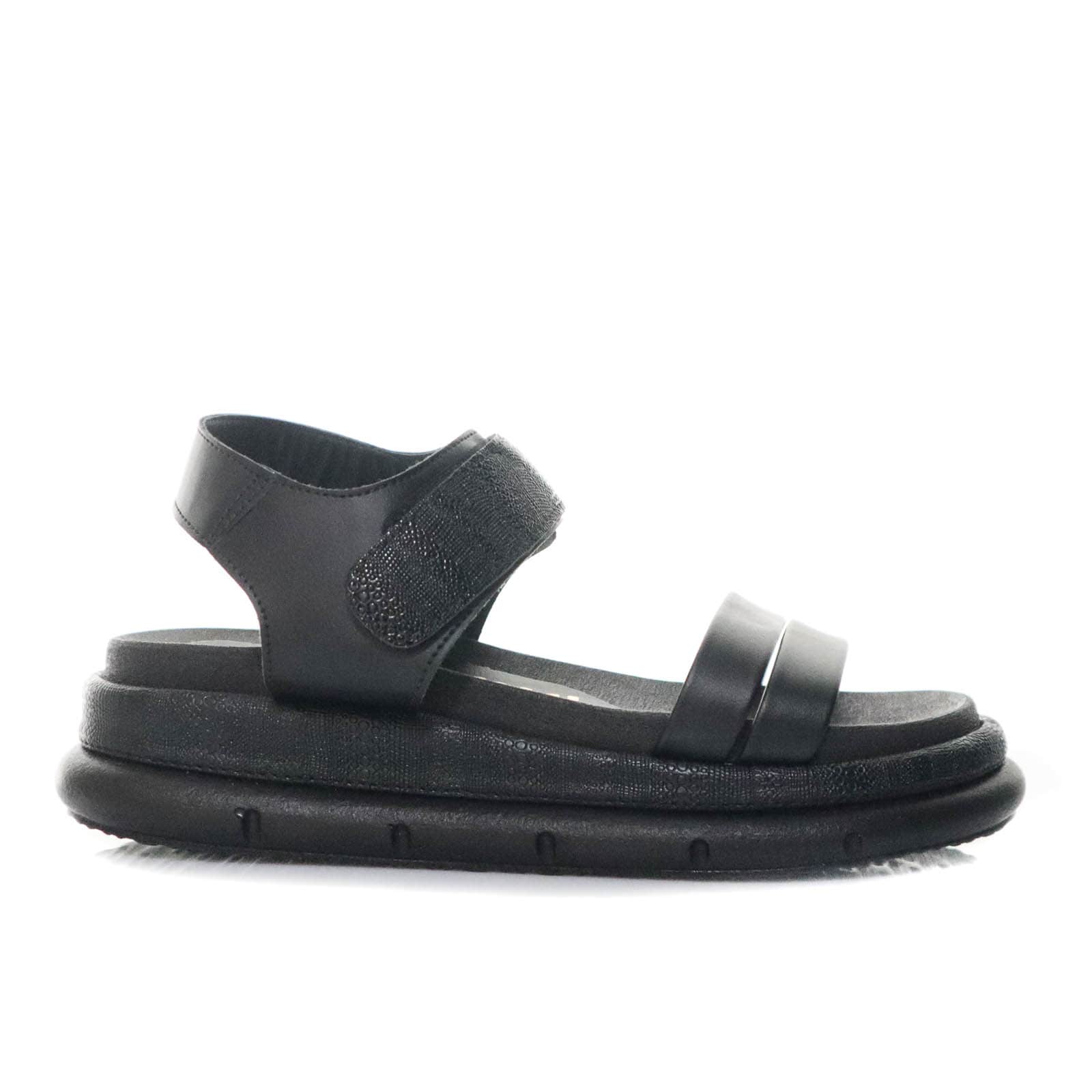 Sandalia plana negro para mujer V863-Z84