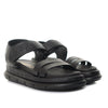 Sandalia plana negro para mujer V863-Z84
