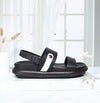 Plataforma baja negro x talco para mujer V913-Z84