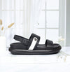 Plataforma baja negro x talco para mujer V913-Z84