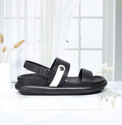 Plataforma baja negro x talco para mujer V913-Z84