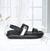 Plataforma baja negro x talco para mujer V913-Z84