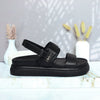 Sandalia plana negro para mujer V933-Z84