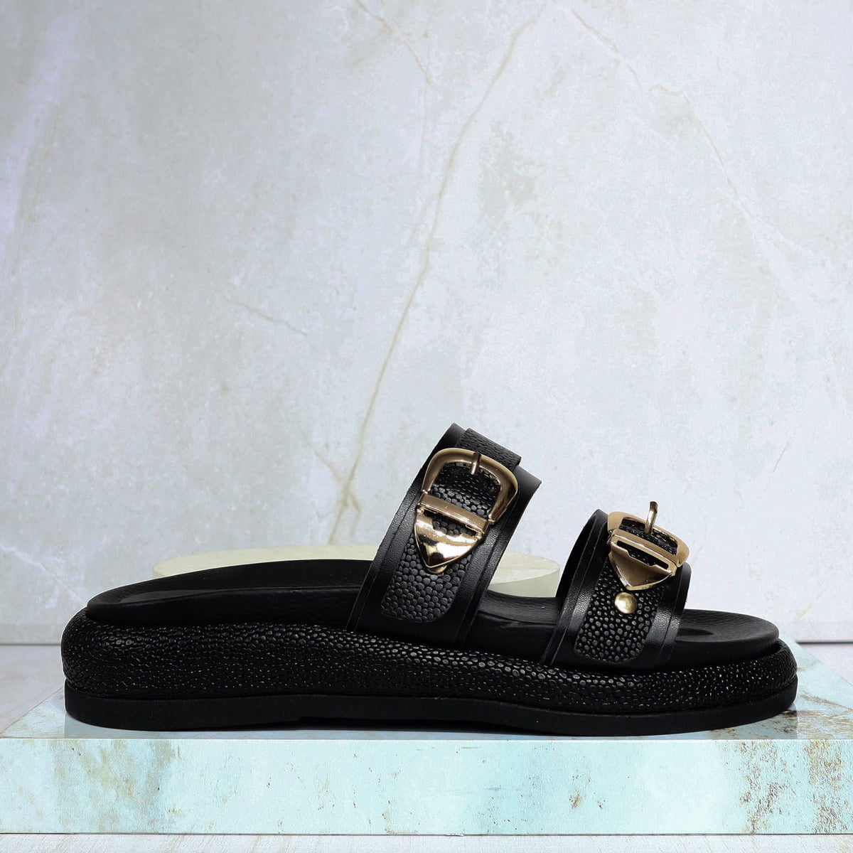 Sandalia canoa negro para mujer V955-Z84