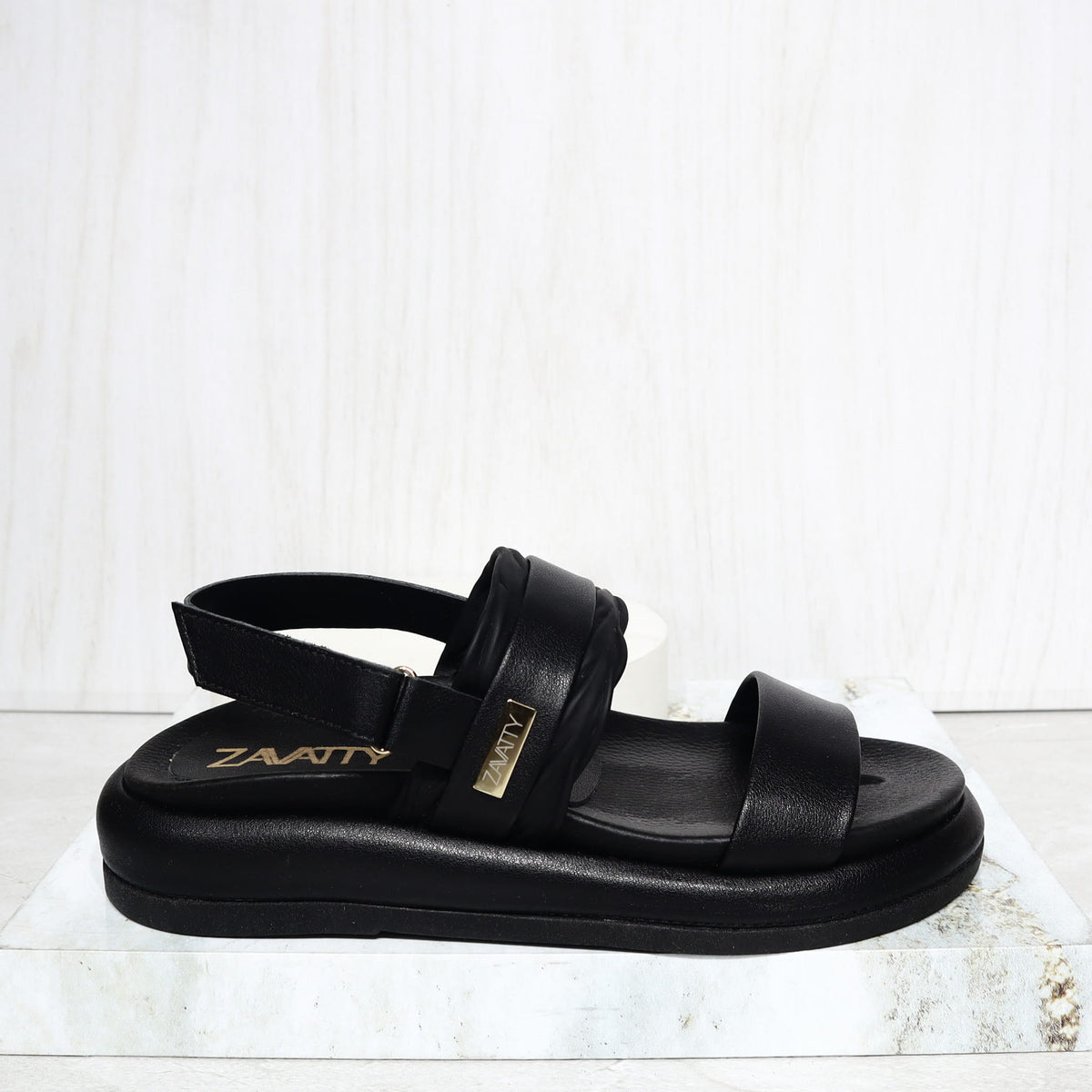 Sandalia canoa negro para mujer V959-Z84