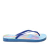 Sandalia plana azul x naranja para mujer VT25483