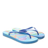Sandalia plana azul x naranja para mujer VT25483
